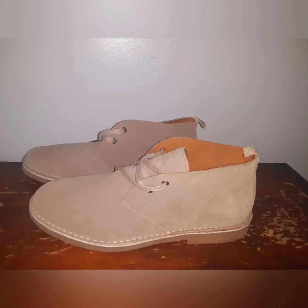 Alpine Design Ortholite Taupe Suede Ankle Loafer Boots 12